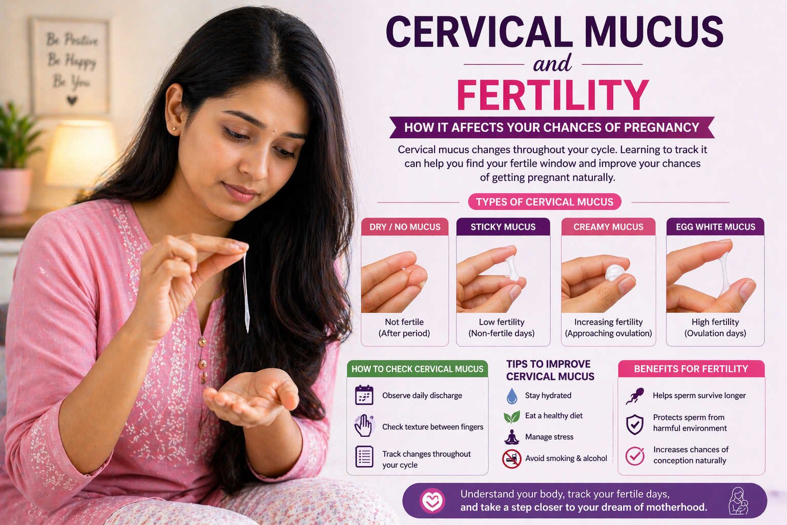 Cervical Mucus and Fertility Guide for Women