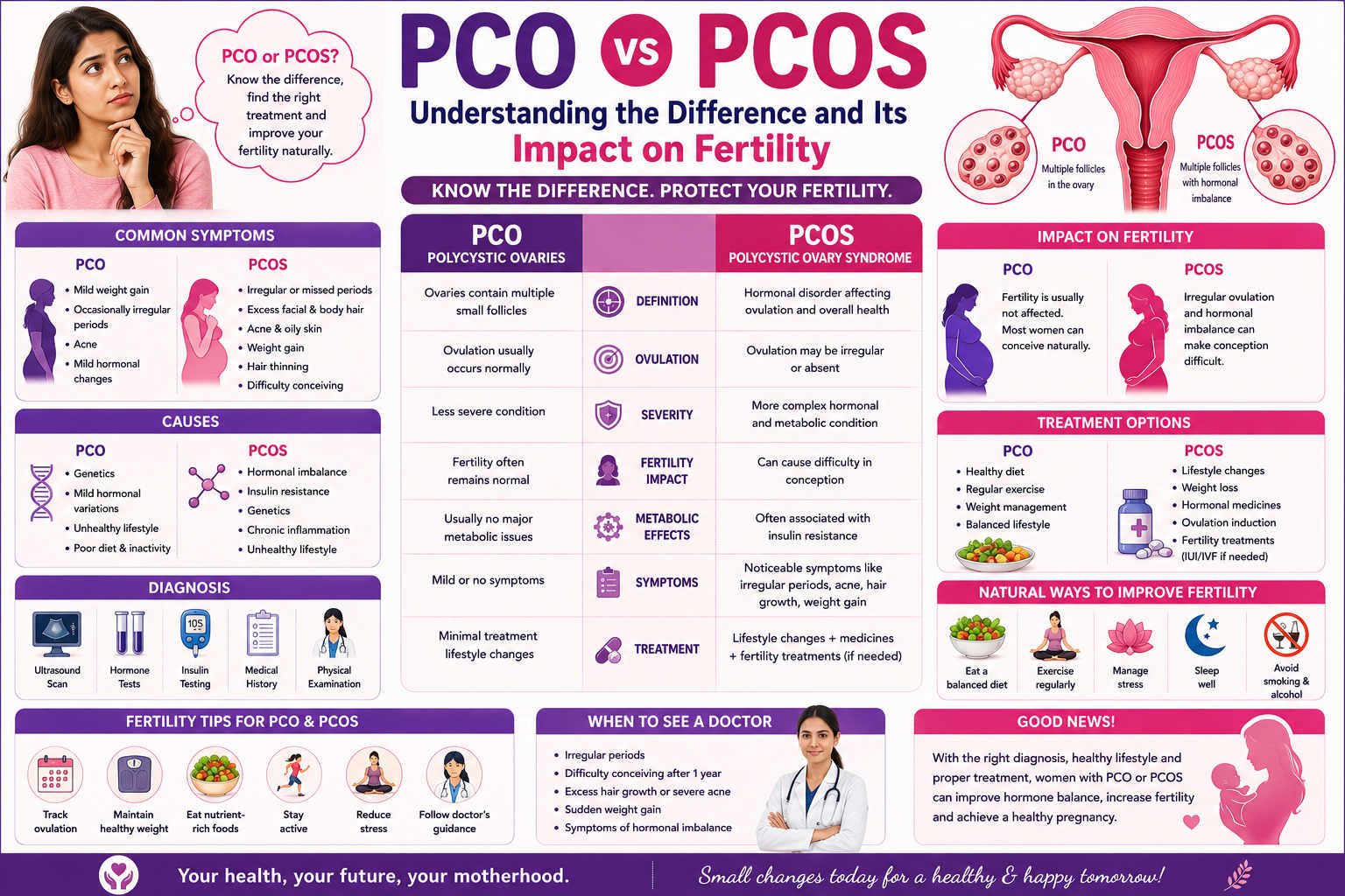 Polycystic Ovaries vs PCOS and Female Fertility